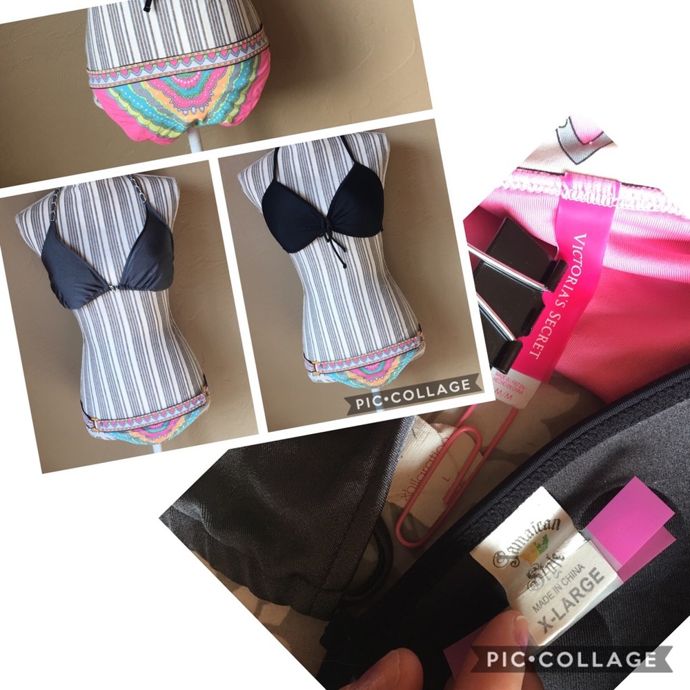 Mixed brands bikini set 2 tops 1 bottom